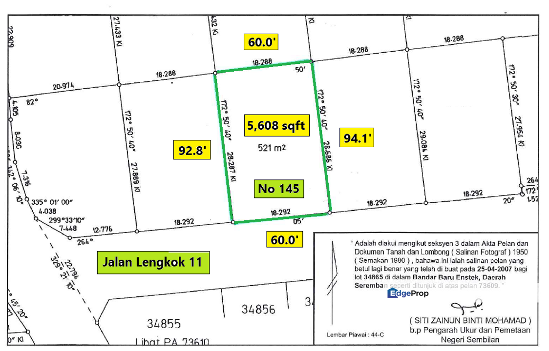 Bungalow Land at Jentayu, Bandar Baru Enstek, Negeri Sembilan for Sale, Negeri Sembilan, Seremban