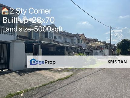 Freehold 2 Sty Corner house, Land Size 5000sqft[ 28x70] , Selangor, Batu 9th Cheras