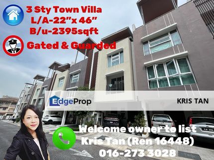 Canary Residence 3 Sty Town Villa, low density with 75 units only, Kuala Lumpur, Cheras