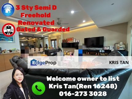 The Peak Freehold 3 Storey Semi D [40X80], Selangor, Batu 9th Cheras