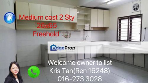 Taman Murni, Cheras[26x65] Freehold, 2 Sty,Balcany & kitchen extended, Selangor, Batu 9th Cheras
