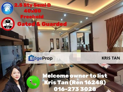 Lagenda Mas 2.5 Sty Semi D, Freehold, Gated & Guarded, Selangor, Batu 9th Cheras