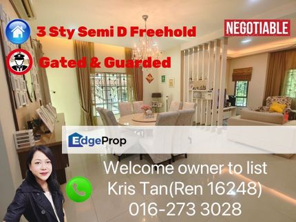 Bandar Mahkota Cheras,3 Sty Semi D[40X80] Freehold, Reno, G&Guarded, Selangor, Cheras