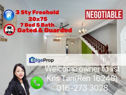 Taman Putri Jaya,3 Sty house, Freehold, 20x75, 7R 5B,Reno, Selangor, Batu 9th Cheras