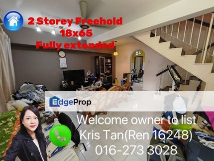 Taman Sri Bahagia,Freehold 2 Sty[18x65]Fully Extended, Selangor, Cheras