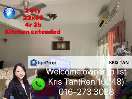 Taman Lensen,2 Sty[22x65] 4r 2b, Super Value buy!Below Market, Kuala Lumpur, Cheras