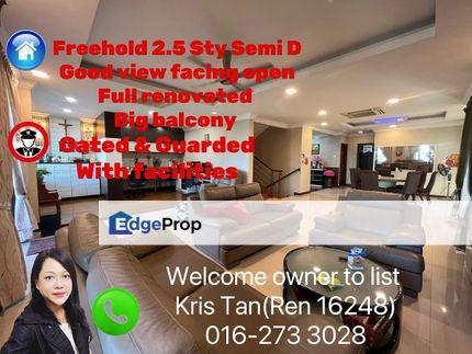 Damai Gayana, Freehold 2.5 Sty,Super view,Facing open, Good Fenshui, Selangor, Bandar Damai Perdana