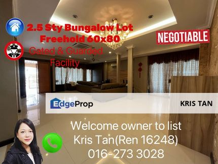 Damai Gayana, Freehold 2.5 Sty Bungalow lot, 60x80, facilities, Selangor, Bandar Damai Perdana