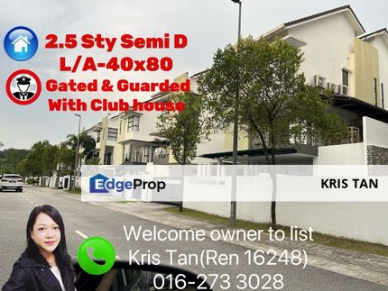 Twin Palms 2.5 Storey Semi D, Freehold , Selangor, Kajang