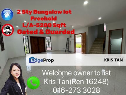 2 Storey Bungalow lot, Freehold, Gated & Guarede, Selangor, Batu 9th Cheras