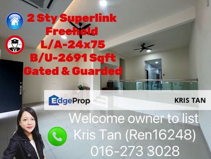 D'Premier, Freehold 2 Sty Superlink[24x75] Internal Renovation, Selangor, Bandar Damai Perdana