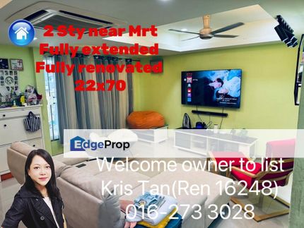 Taman Sri Bahtera,sold walk to Mrt,22x70,Fully reno and Extended, Kuala Lumpur, Cheras