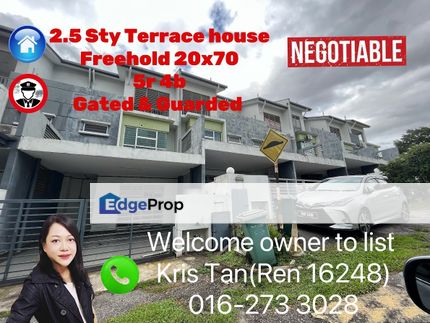 Taman Sutera Residence,2.5 Sty Terrace house,Freehold, Gated & Guarded, Selangor, Cheras
