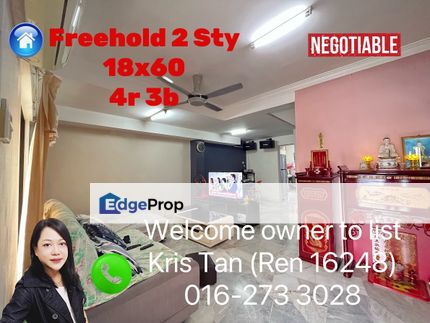 Taman Sri Bahagia,Freehold 2 Sty[18x60]near by Shop lot, Selangor, Cheras