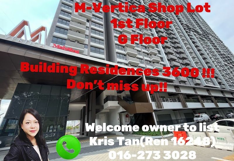 M Vertica,Near Sunway Velocity,Near by Mrt & Lrt, G&1st Floor few units!Don't miss up!  