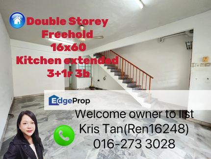 Taman Cheras Mas, Double storey, 16x60,Partly furnish, Selangor, Batu 9th Cheras