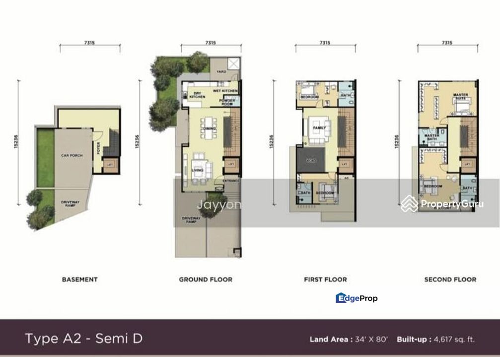 Desahill Villas Semi-D 3 storey+1 rooftop space + basement +lift (5R 5B) Amazing KL View, Kuala Lumpur, Desa Petaling