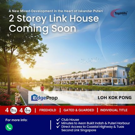 New Terrace House at Iskandar Puteri Open for Reservation, Johor, 