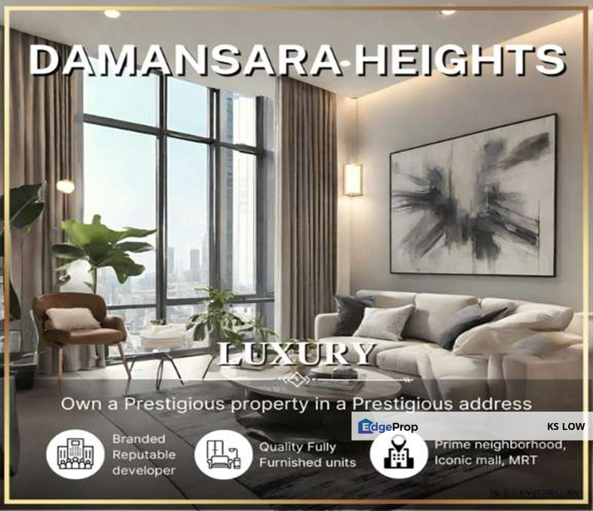 Condo, Regent Suites Pavilion Damansara Heights for Rent – 51st Floor KLCC View, Kuala Lumpur, Damansara Heights