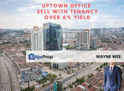 tenanted unit with yield above 6% - The only strata office suite in Uptown for sale - Uptown 5 -  (Petaling Jaya office) - near Bandar Utama, TTDI , Selangor, Damansara Utama