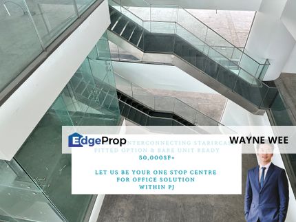 Menara CelcomDigi, PJ Sentral, Persiaran Barat, Petaling Jaya (standard office with interconnecting staircase), walking distance to LRT station, Selangor, Petaling Jaya