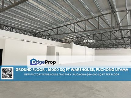 PUCHONG NEAR BANDAR PUTERI PUCHONG , NEW WAREHOUSE, GROUND FLOOR, TAMAN PERINDUSTRIAN PUCHONG UTAMA, PUCHONG, Selangor, Puchong