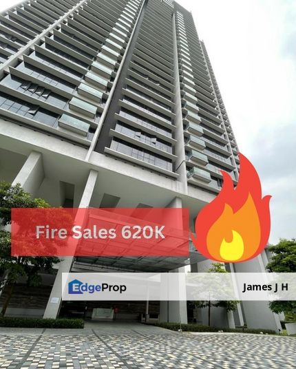 FIRE SALE -REBATE up to 620K ,Reflection Residences Mutiara Damansara for Sale, Semi Furnish, short walk to Ikea & The Curve & MRT station, Selangor, Mutiara Damansara