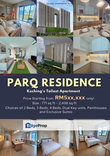 Kuchings Tallest Apartment Parq Residence For Sale!, Sarawak, Kuching