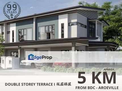 Stutong New Road Double Storey Terrace For Sale! Located at Bukit Berangan, Muara Tuang, Sarawak, Kota Samarahan