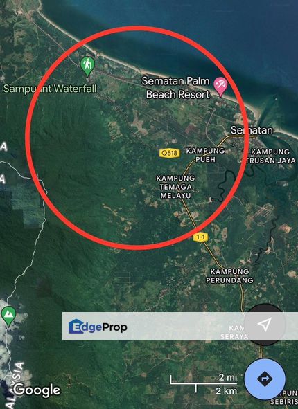 Palm Tree Land for Sale! Located at Sematan, Sarawak, Kuching