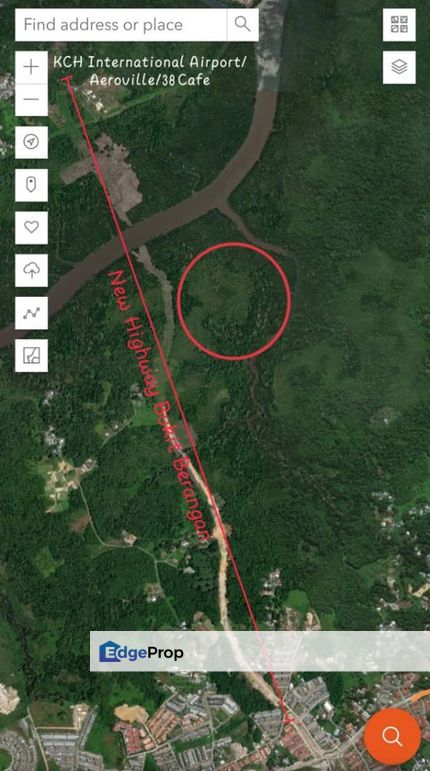  Native Land for Sale New Highway from Bukit Berangan, Sarawak, Kota Samarahan