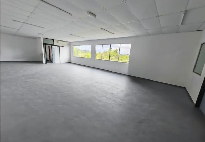 Double Storey Semi Detached Industrial Warehouse for SALE Location : Kampung Tematu, Batu Kitang Road