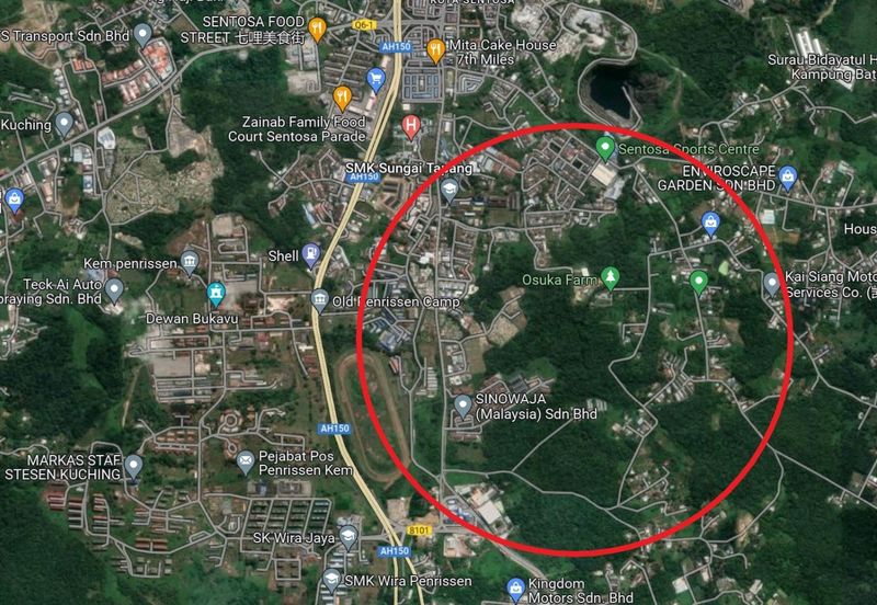 Mixed Zone Land for Sale! Located at Sungai Tapang, Stakan