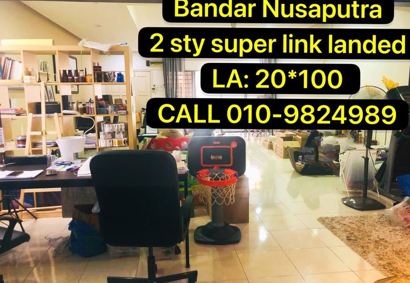 2 sty Super Link Landed House, 20X100