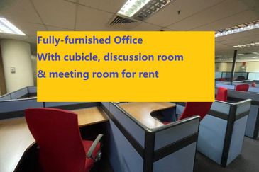 Fullyfurnished Office 2mins walk to MRT for rent 