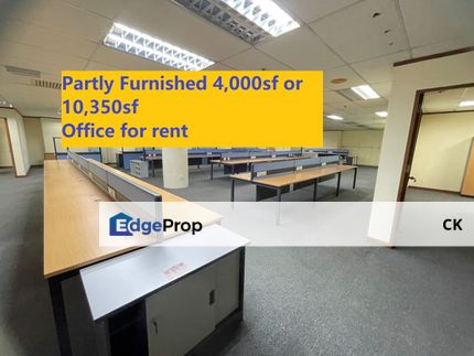 Partly furnished Office For rent 2mins walk to ＭＲＴ, Kuala Lumpur, Jalan Ipoh