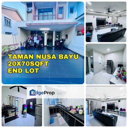 Taman Nusa Bayu/ Double Storey End Lot/ Renovated , Johor, Nusajaya