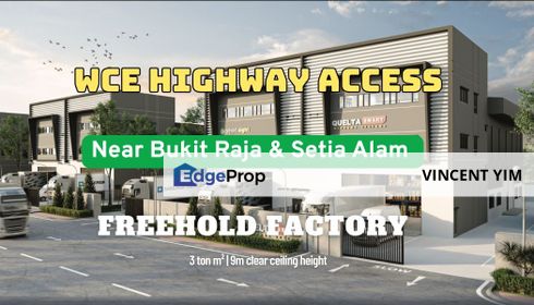 NEW FREEHOLD FACTORIES IN KLANG’S PRIME INDUSTRIAL ZONE (Freehold | Handover Q4 2028 | WCE Highway Access), Selangor, Klang