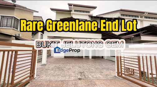 Freehold End-Lot | Greenlane Design | Bukit Jelutong | Spacious 32 x 75 feet, Selangor, Shah Alam