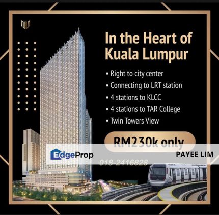 [ Beside LRT ] 4 Station KLCC Ampang Suite RM220K, Kuala Lumpur, KLCC