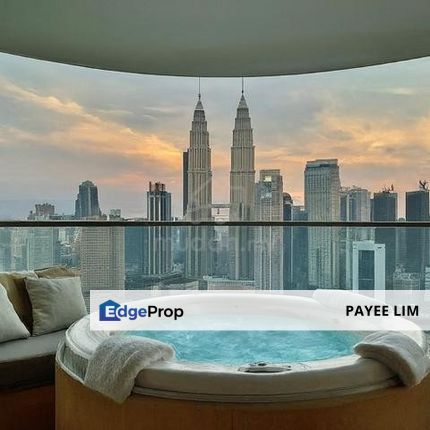  Fully Furnished High ROI! 60m to MRT station KLCC Balcony View Profit 12k'monthly, Kuala Lumpur, KLCC