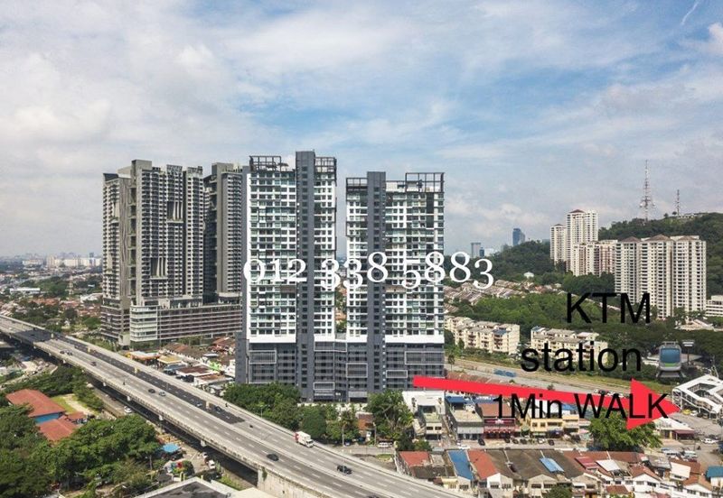 3Mins to MV, PJ,KL, 1Min KTM Stn, 2R1B, 730sf, 2CP