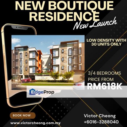 New Launch Boutique Residence in PJ, Selangor, Kayu Ara