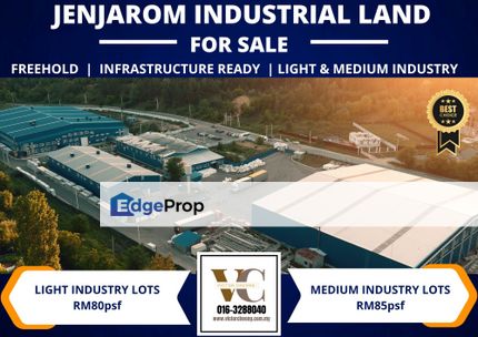 New Launch Phase 2! Light & Medium Industry Lots! Phase 1 Fully Sold!, Selangor, Jenjarom