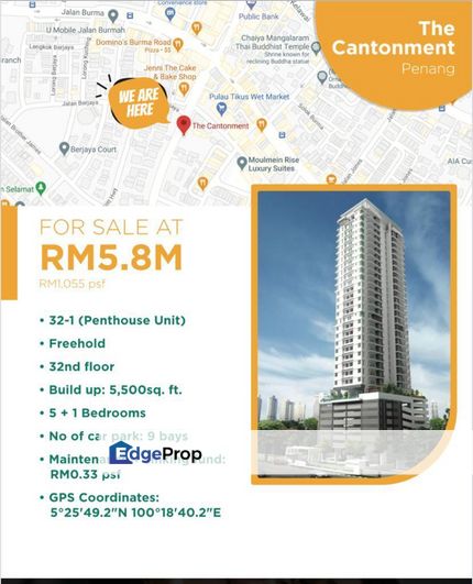 Freehold luxury penthouse, Penang, Pulau Tikus