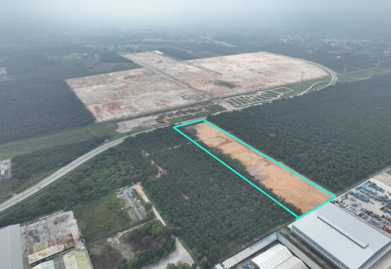 10-Acre Freehold Intermediate Industrial Land in Olak Lempit – RM80/sqft