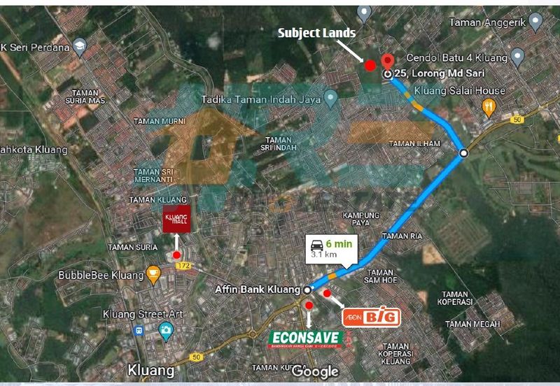 Potential Residential Development Land in Kluang
