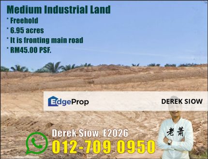 6.95-acre of Industrial Land in Bukit Batu, Sedenak, Johor, Johor, Kulai