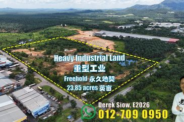 23.85 Acres of Heavy Industrial Land in Kluang, Johor