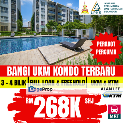 Bangi New Condo ,Freehold, 0% Downpayment, Selangor, Bangi